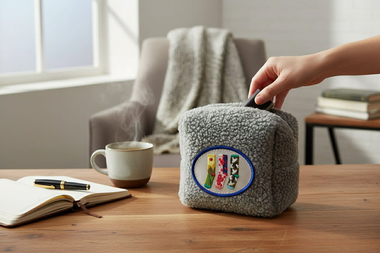 NEW 襪子迷你窩收納袋_霧林綠