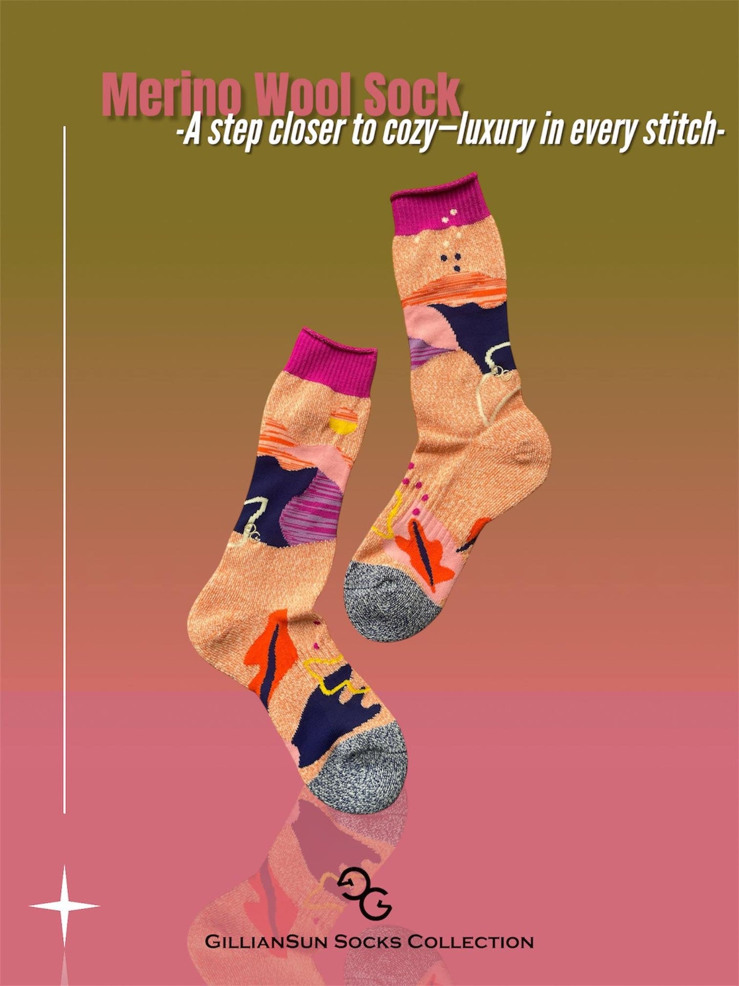 Adult Merino Wool Socks_Natural Realm M Size_Pink