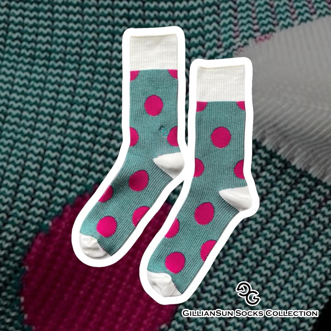 Adult Combed Cotton Double Cylinder Socks_Neon Bloom