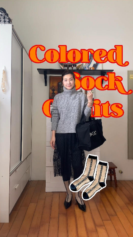 蕾絲與麻花襪的冬春交響｜GS 襪穿搭實驗室 Vol.07