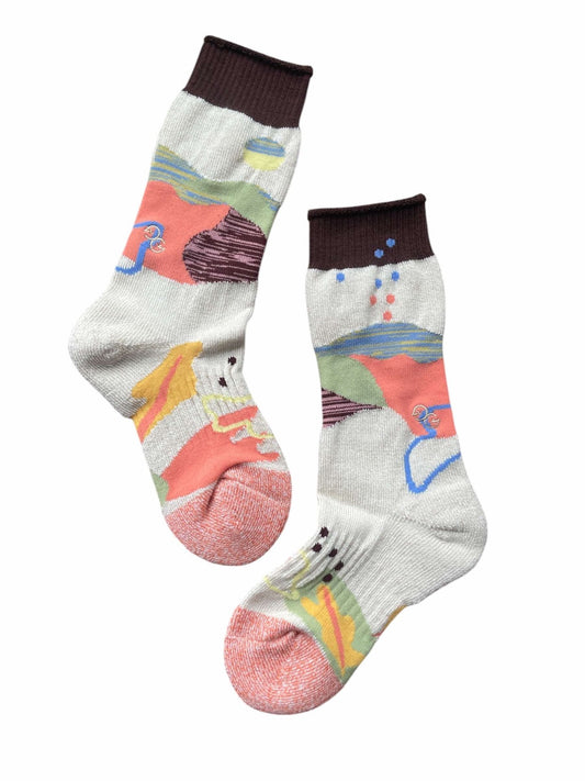 兒童麗諾羊毛襪_自然之境18cm-22cm尺寸