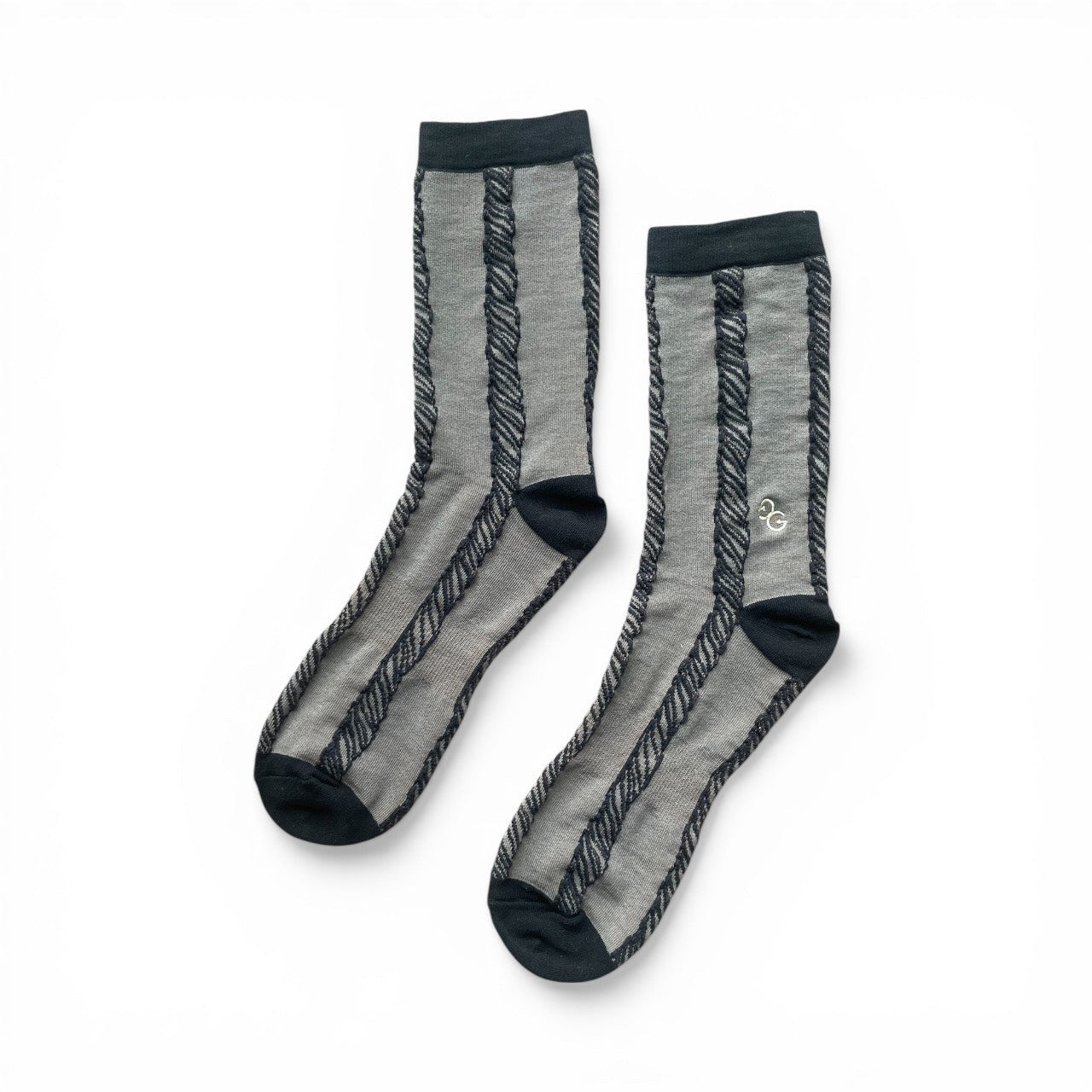 成人抗菌精梳棉_Ｍahua 浮雕麻花襪