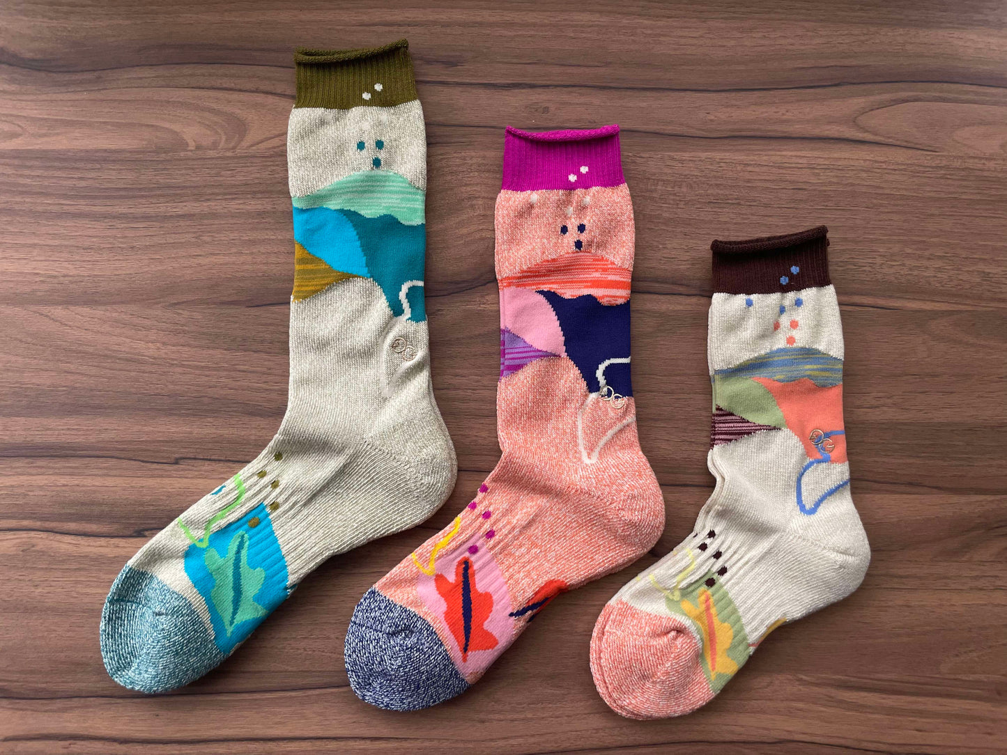 兒童麗諾羊毛襪_自然之境18cm-22cm尺寸