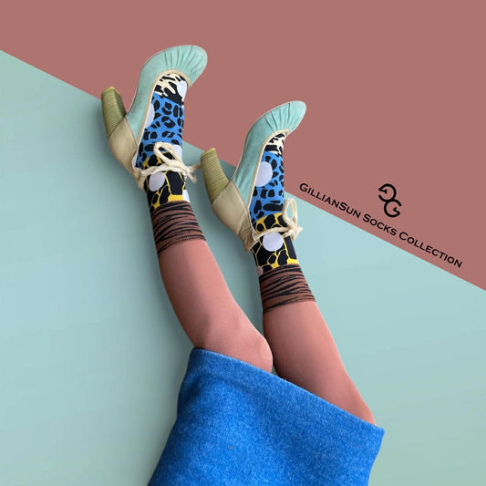 NEW 成人精梳棉襪_動物紋波點咖啡色系