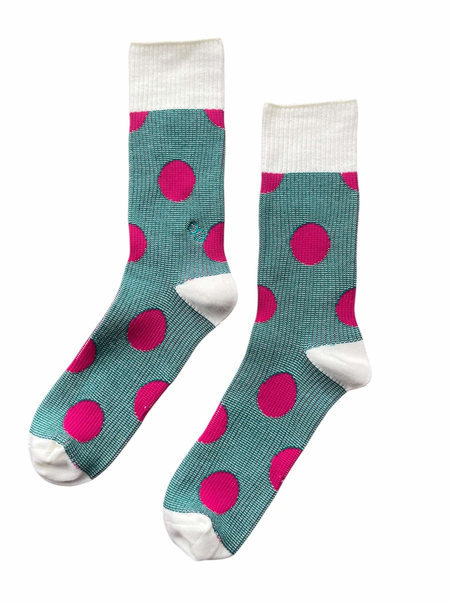 Adult Combed Cotton Double Cylinder Socks_Neon Bloom